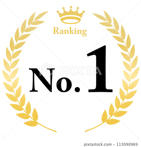 Laurel ranking decorative frame Laurel ranking decorative frame 113098969