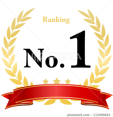 Laurel ranking decorative frame Laurel ranking decorative frame 113099063