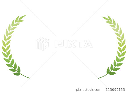 Simple laurel frame illustration Simple laurel frame illustration 113099133