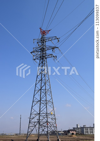 輸電塔高壓交流電 輸電塔高壓交流電 113099837