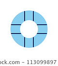 Lifebuoy related vector icon 113099897