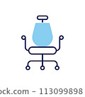 Office Chair related vector icon 113099898