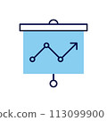 Presentation Bilboard related vector icon 113099900