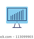 Monitor related vector icon 113099903