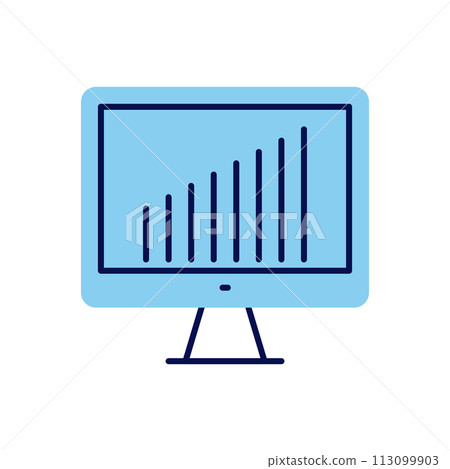Monitor related vector icon 113099903