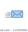 Mail related vector icon 113099906