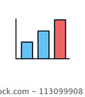 Bar Chart related vector icon 113099908