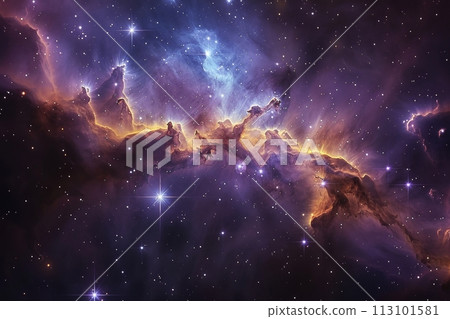 描繪恆星誕生和消亡的太空畫卷：人工智慧生成的充滿活力的無限宇宙藝術品 117 113101581