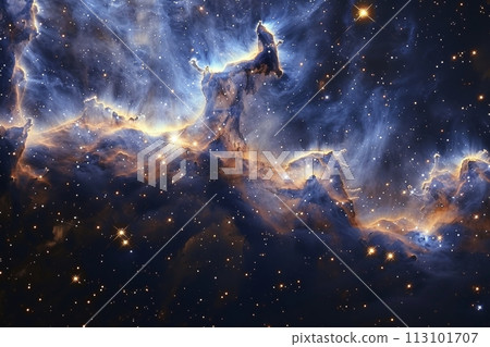 描繪恆星誕生和消亡的太空畫卷：人工智慧生成的充滿活力的無限宇宙藝術品 75 113101707