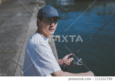 釣魚 捕魚 漁夫 113102790