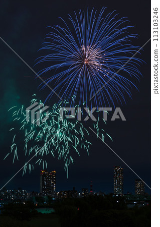 Autumn fireworks (Kawaguchi Fireworks Festival) 113103246