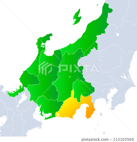 靜岡縣地圖和中部地區 靜岡縣地圖和中部地區 113103569