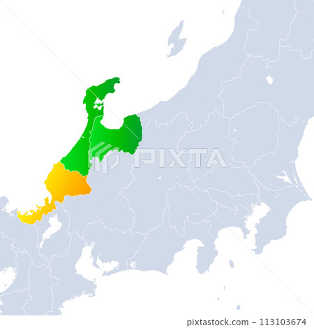福井縣和北陸地區的地圖 113103674