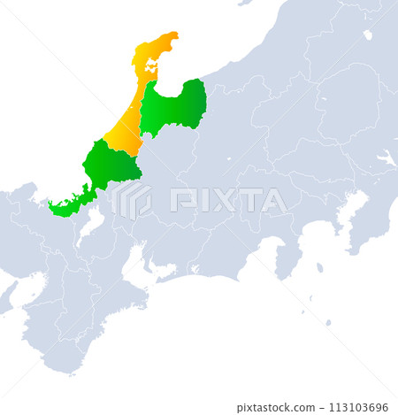 石川縣地圖和北陸地區 113103696