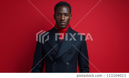 black man wearing a suit 113104013