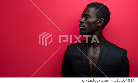 black man wearing a suit 113104014
