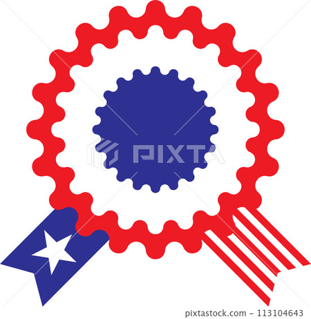 The USA flag border for celebration or holiday concept. The USA flag border for celebration or holiday concept. 113104643