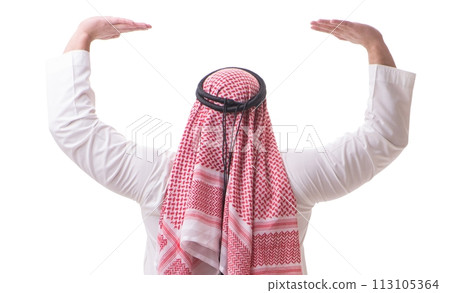 Arab businessman isolated on white background Arab businessman isolated on white background 113105364