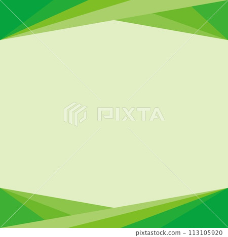 Geometric pattern frame triangle green Geometric pattern frame triangle green 113105920