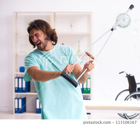 Young male patient in blood transfusion concept Young male patient in blood transfusion concept 113106167