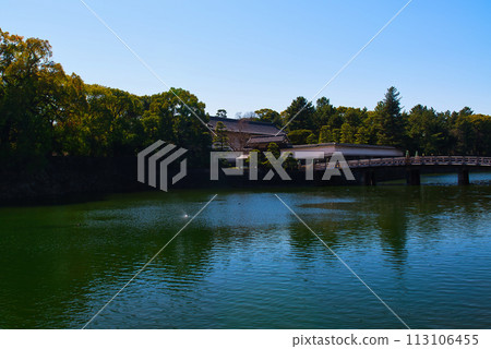 Tokyo winter scenery of Hirakawa Bridge and Ote moat Tokyo winter scenery of Hirakawa Bridge and Ote moat 113106455