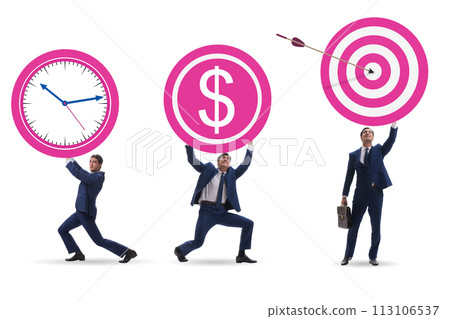 Time is money concept with aims 113106537