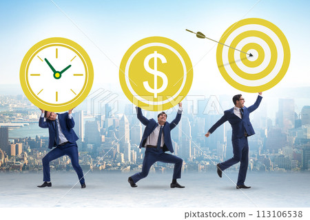 Time is money concept with aims 113106538