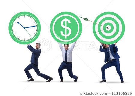Time is money concept with aims 113106539