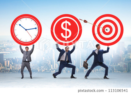 Time is money concept with aims 113106541
