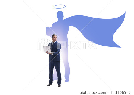 Businessman in the alter ego concept Businessman in the alter ego concept 113106562