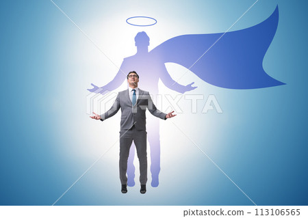 Businessman in the alter ego concept Businessman in the alter ego concept 113106565