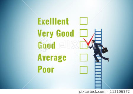 Opinion assessment concept with various options 113106572