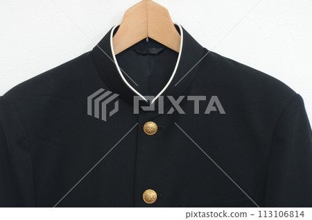 School uniforms on hangers. School uniforms on hangers. 113106814