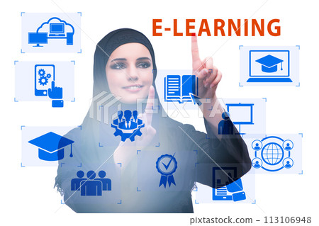 E-learning concept as modern way of education 113106948