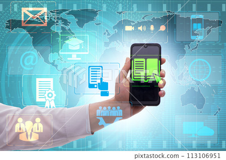 E-learning concept as modern way of education 113106951