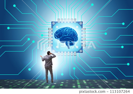 Concept of AI - artificial intelligence in action Concept of AI - artificial intelligence in action 113107264