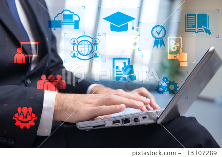 E-learning concept as modern way of education 113107289