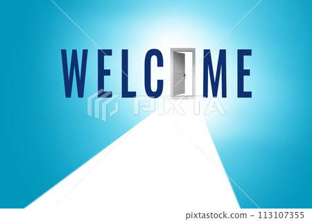 Road leading to welcome sign Road leading to welcome sign 113107355