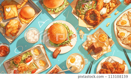 Fast food takeout image 113108139