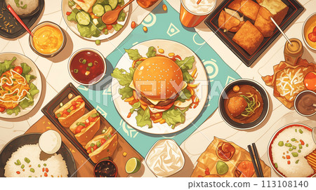 Fast food takeout image 113108140