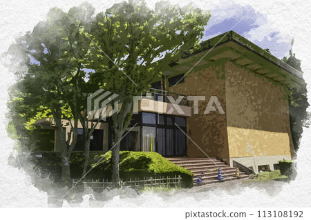 水彩風格玉造溫泉出雲玉造美術館 島根縣松江市 113108192