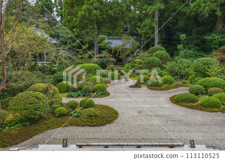 靜岡縣龍潭寺本殿前花園風景 靜岡縣龍潭寺本殿前花園風景 113110525