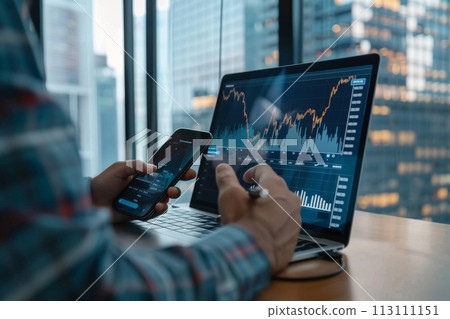 Confident Businessman happy executive colleagues partners having conversation discussing standing in Modern corporate office Confident Businessman happy executive colleagues partners having conversation discussing standing in Modern corporate office 113111151