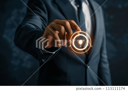 Confident Businessman happy executive colleagues partners having conversation discussing standing in Modern corporate office Confident Businessman happy executive colleagues partners having conversation discussing standing in Modern corporate office 113111174