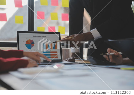 Finance manager meeting discussing company growth project success financial statistics, professional investor working start up project for strategy plan with document, laptop and digital tablet. Finance manager meeting discussing company growth project success financial statistics, professional investor working start up project for strategy plan with document, laptop and digital tablet. 113112203