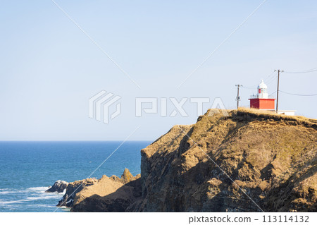北海道東部桐多布岬由布岬燈塔風景 北海道東部桐多布岬由布岬燈塔風景 113114132