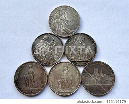 Swiss Thaler Silver Coin Swiss Thaler Silver Coin 113114179