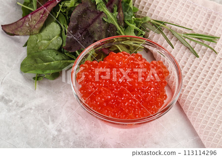 Red caviar in the bowl Red caviar in the bowl 113114296