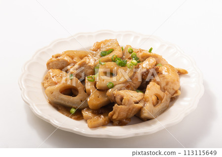 糖醋照燒雞胸肉和蓮藕 糖醋照燒雞胸肉和蓮藕 113115649