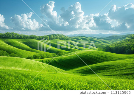 A Majestic Display of Natures Contours Under the Vast Sky 113115965